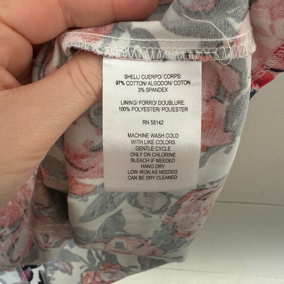 London Times Women’s 8 White Rose Floral Patterned Dress Office Core Career - Picture 3 of 5